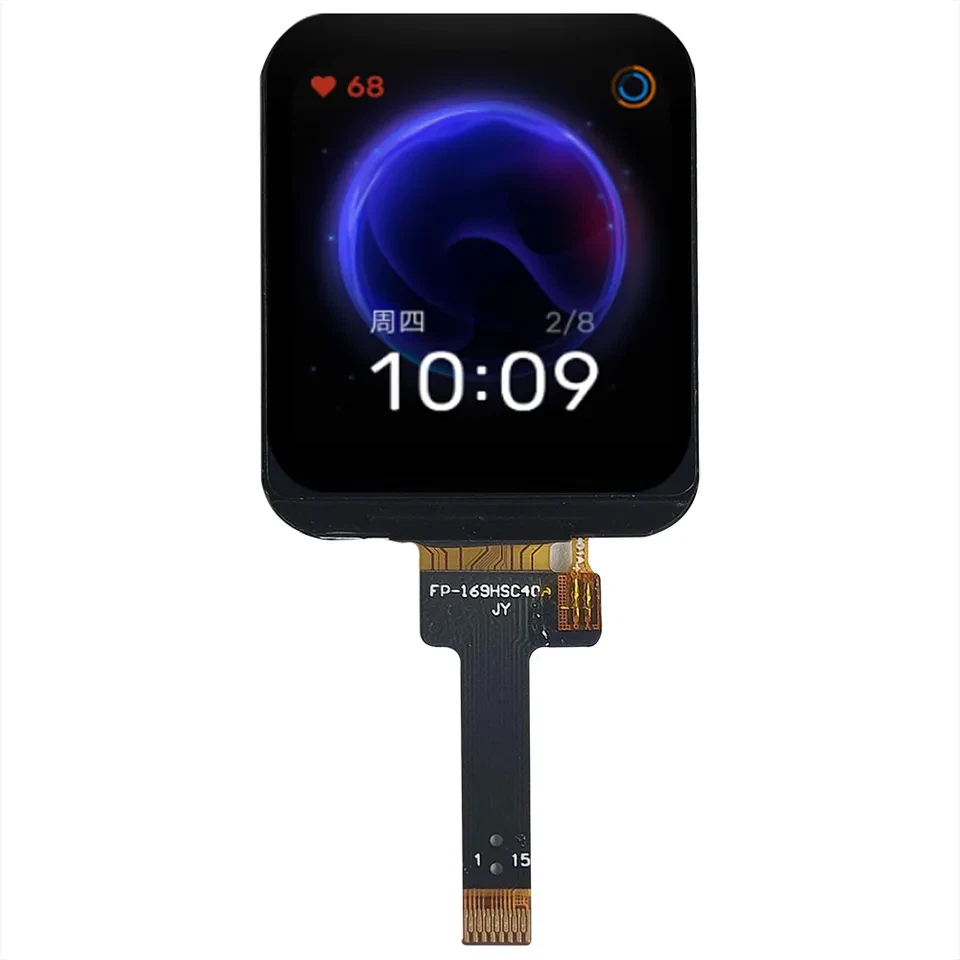 1,69 tuuman 240 x 280 Smart Watch LCD Tft -näyttö